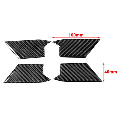 Black Interior Door Handle Bowl Cover Trim for Volkswagen Golf MK8 (2021-2023)