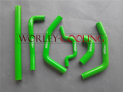 Silicone Radiator Hose for Kawasaki KXF250 KX250F (2009-2014) 2 x GREEN