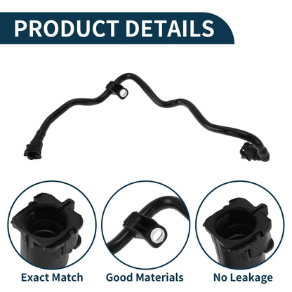 Radiator Hose for Volvo S60 (2019-2022) Plastic Coolant Hose Black 1Pc