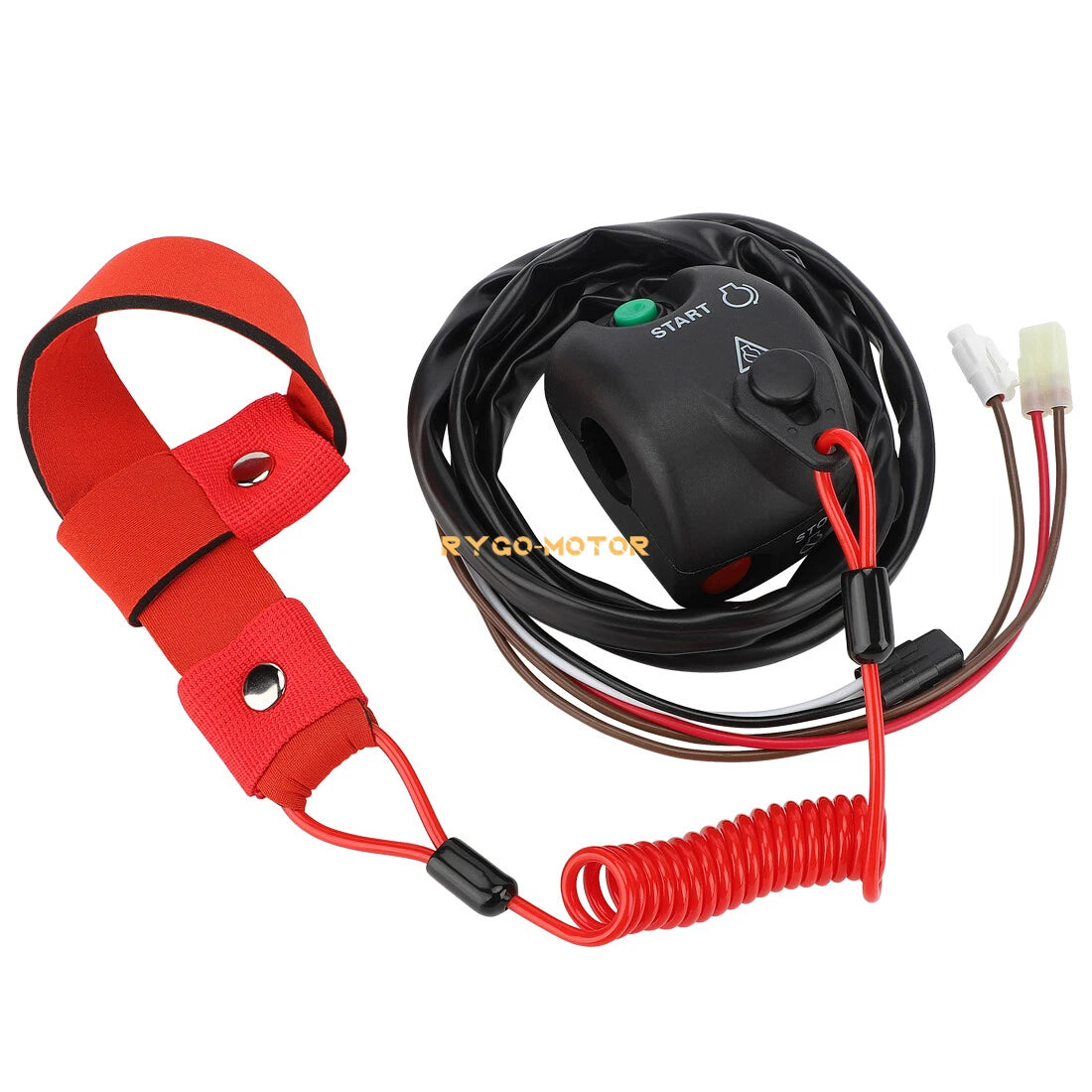 Handlebar Start Stop Switch & Lanyard for Yamaha XL1200 XL12 (1999–2000)