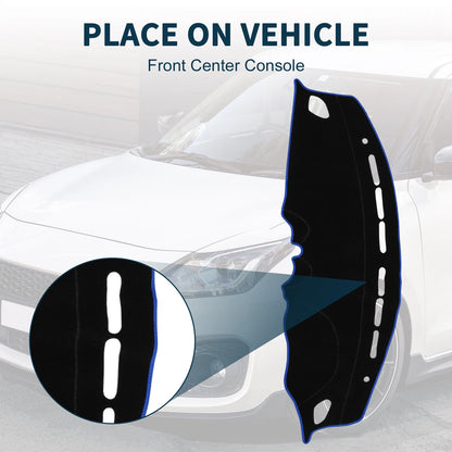 Dash Cover Mat for Suzuki Swift Sport (2018-2019) Black Blue