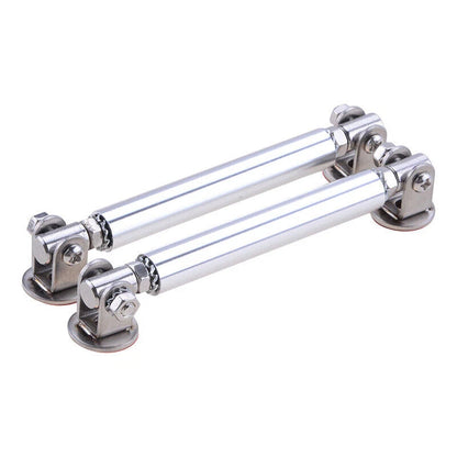 2 x Silver Universal Car Front Bumper Lip Splitter Rod