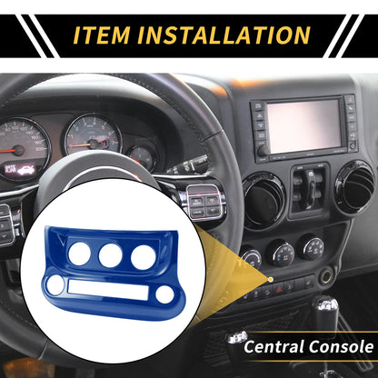 AC Switch Button Control Cover Trim for Jeep Wrangler JK JKU (2011-2017) Blue