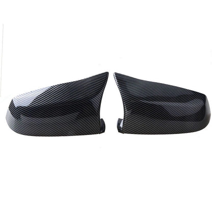 Rearview Mirror Cover Carbon Fiber Look for BMW 5-Series F10 E60 E61 (2008-2013)