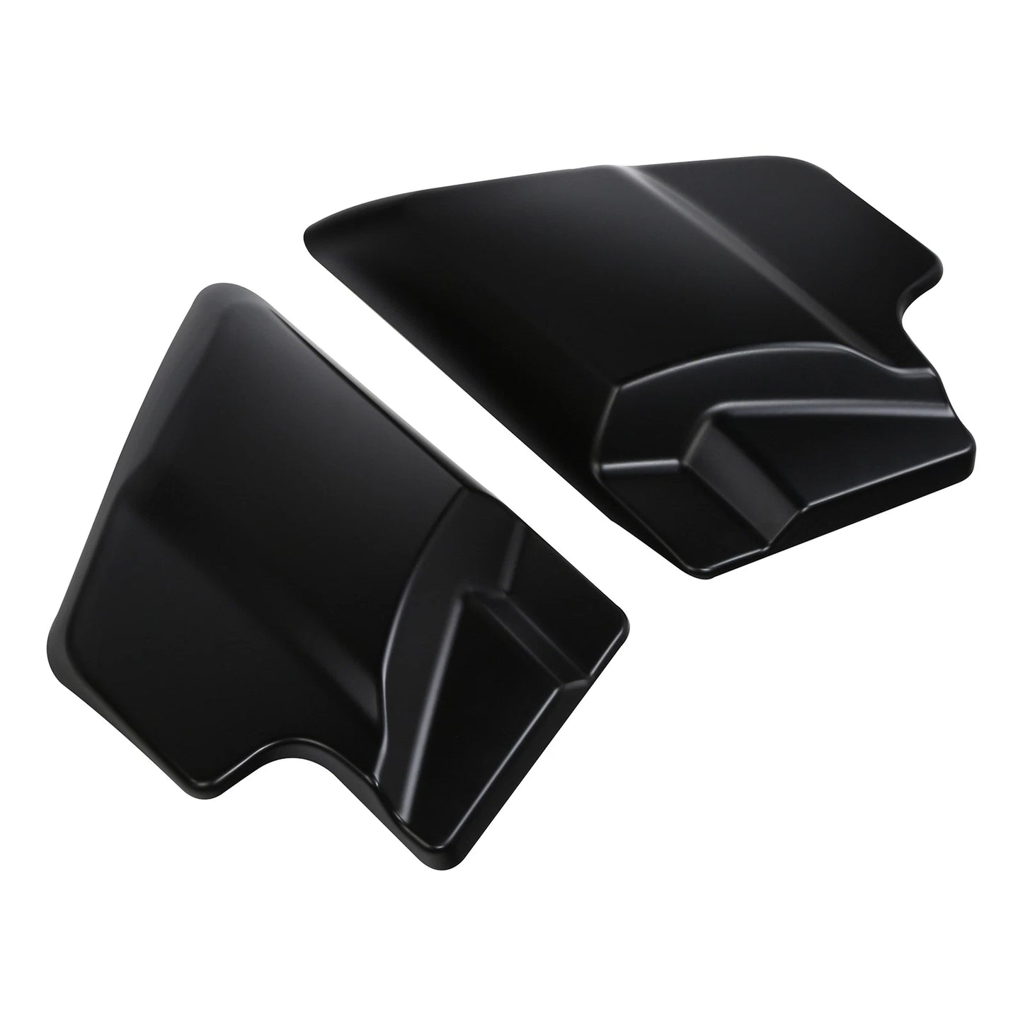 Battery Side Covers for Harley Touring Road Glide (2009-2024) Black Denim