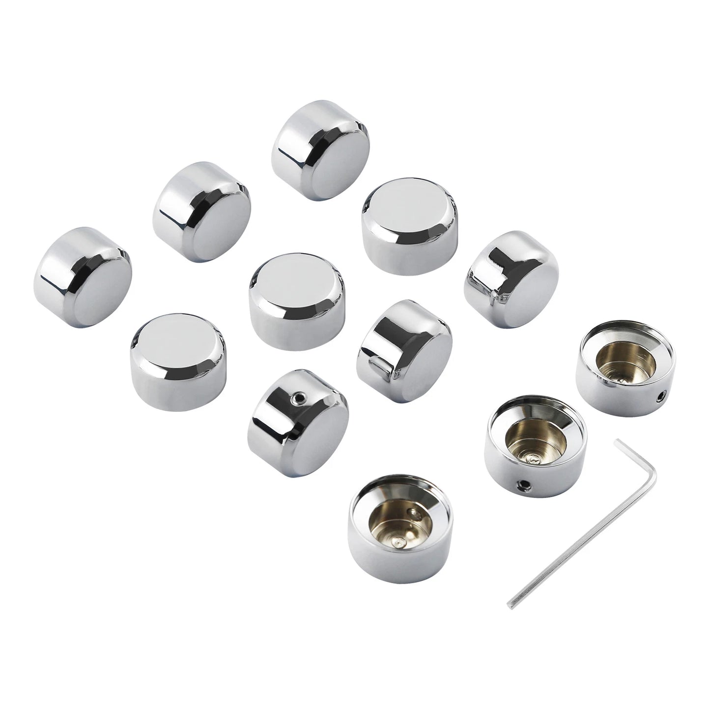 Chrome Engine Bolt Topper Covers for Harley Sportster S (2021-2024)