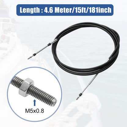 2 x Marine Throttle Shift Control Box Cable
