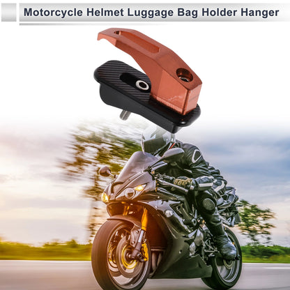 Rectangular Aluminum Alloy Motorcycle Hanging Hook 1 Set Orange for Motorcycle