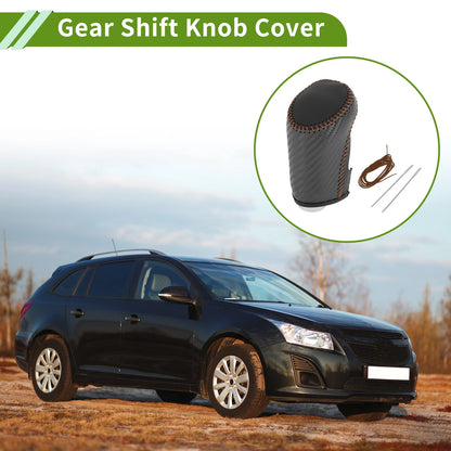 Gear Shift Knob Cover for Chevrolet Malibu Black Carbon Fiber (2016-2023)