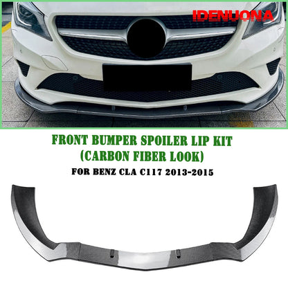 Front Bumper Spoiler Lip for Benz CLA C117 (2013-2015)
