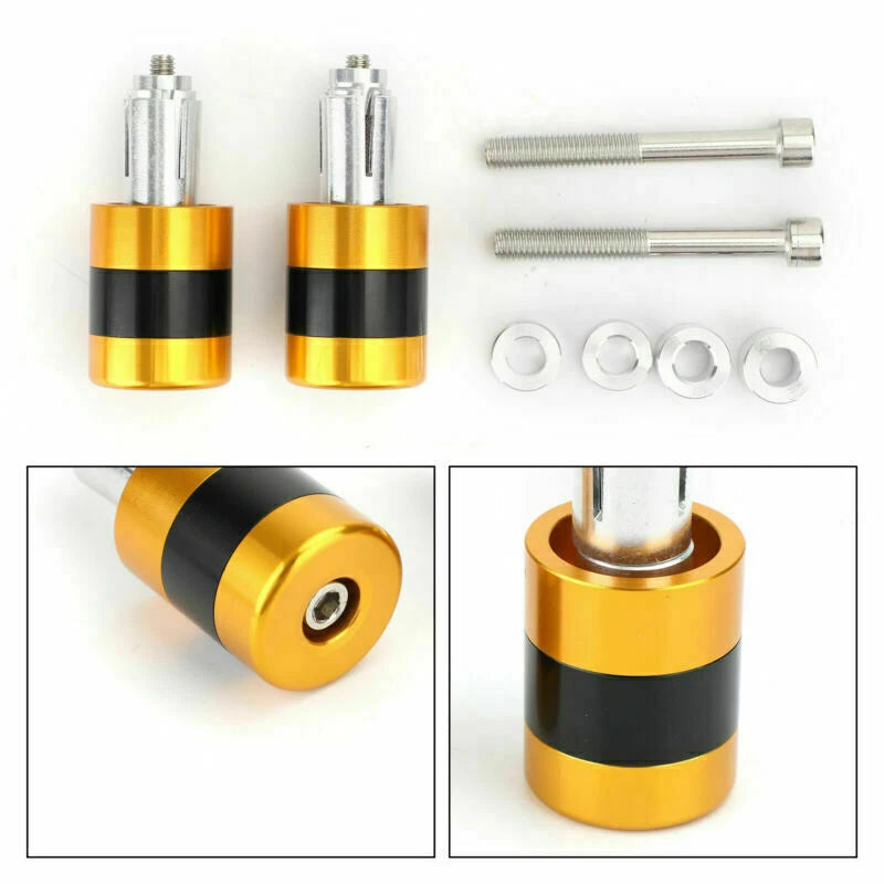 22mm Aluminum Gold Motorcycle Handlebar Weights for AH