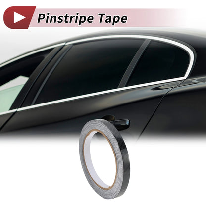 Pinstripe Tape 9mmx10m Stripes DIY Stickers Black 1 Pc for Car Motorcycle