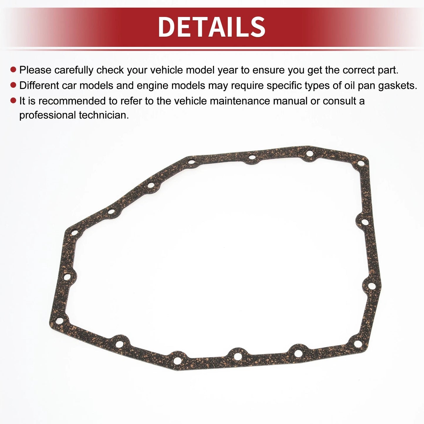 Oil Pan Gasket for Nissan Versa (2012-2017) 1 Pc