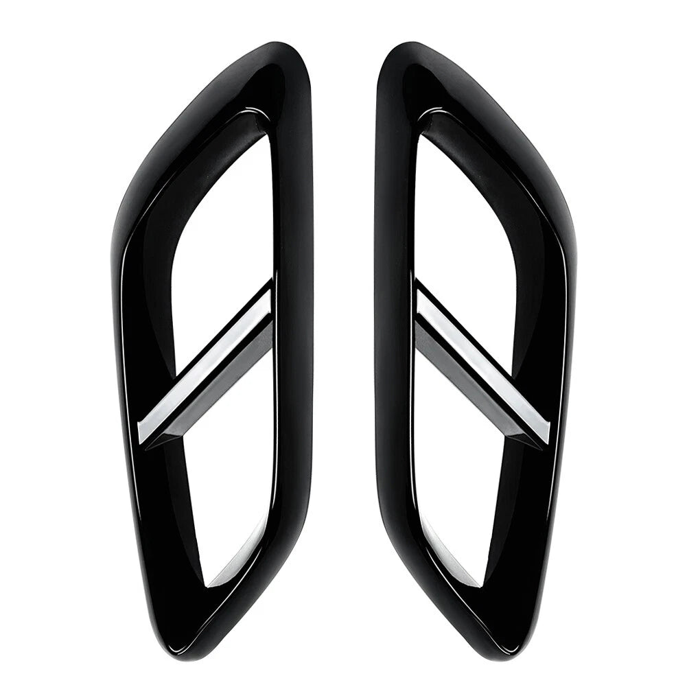 Black Rear Throat Exhaust Pipe Cover Trim for Mercedes Benz E Class (2024+)
