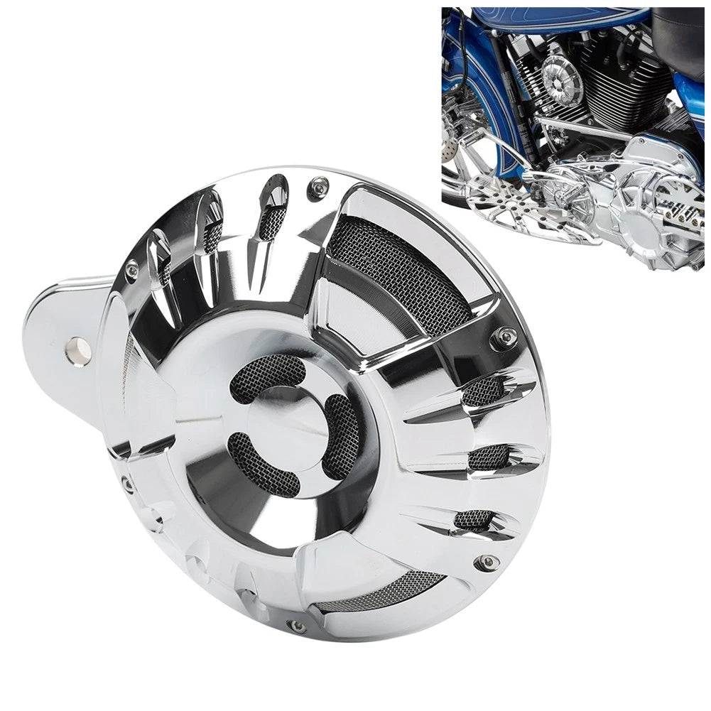 110dB Horn Speaker Cover Chrome for Harley Touring Glide Big Twin (1991-2023)