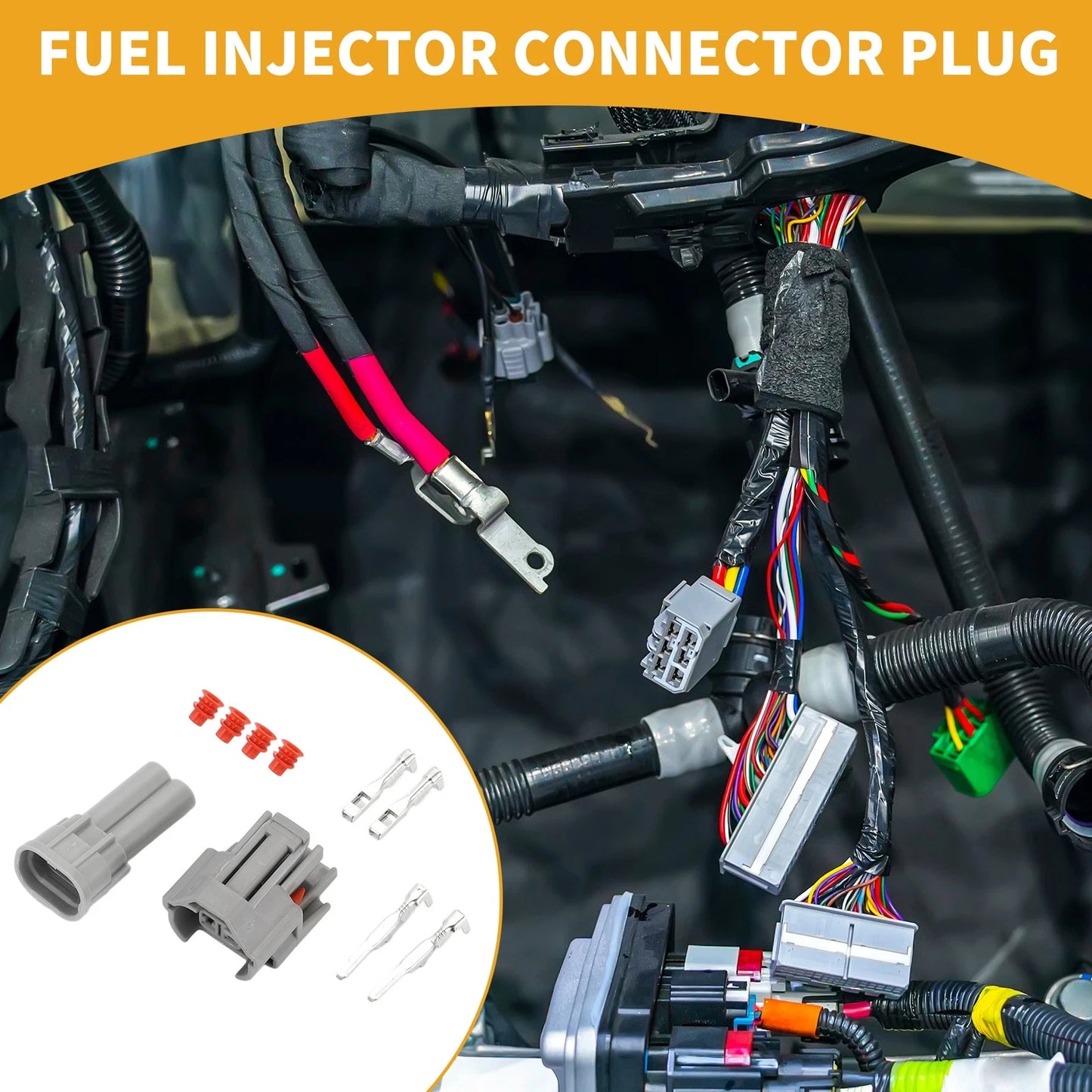 Fuel Injector Connector Plug for Toyota - Gray