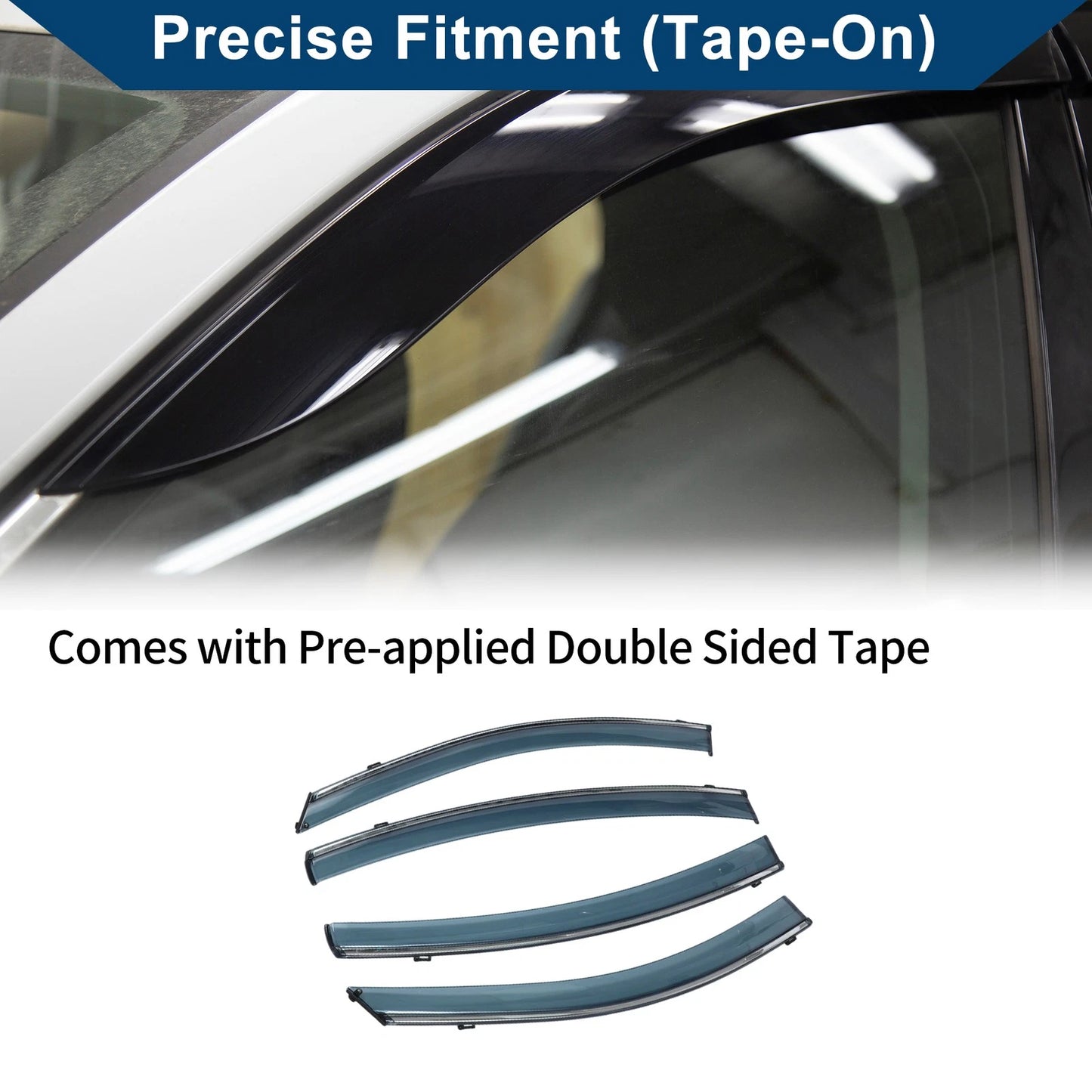 Window Deflectors for Mazda 6 Sedan Side Vent Visors (2014-2021)
