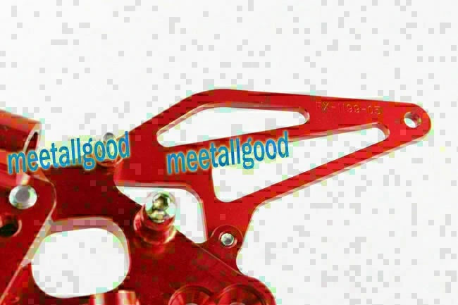 Adjustable Racing Footpegs for DUCATI 1199 (2012-2014) - Red Rear Set