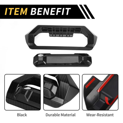 Carbon Fiber Rear Handle Bezel Trim for Toyota Tundra (2022-2024)
