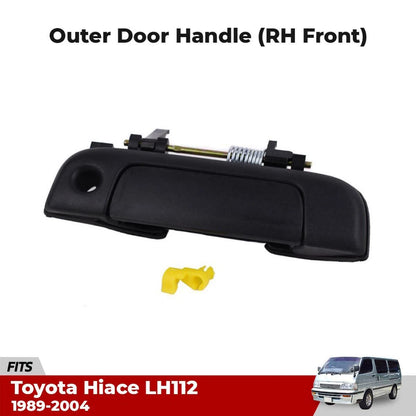 Exterior Door Handle Outer Grab RH Front Fits Toyota Hiace Commuter Van 1989-04