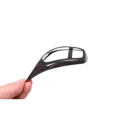 Real Carbon Fiber Gear Shift Head Addon Cover Caps For BMW 1 2 3 4 5 7 Series X3