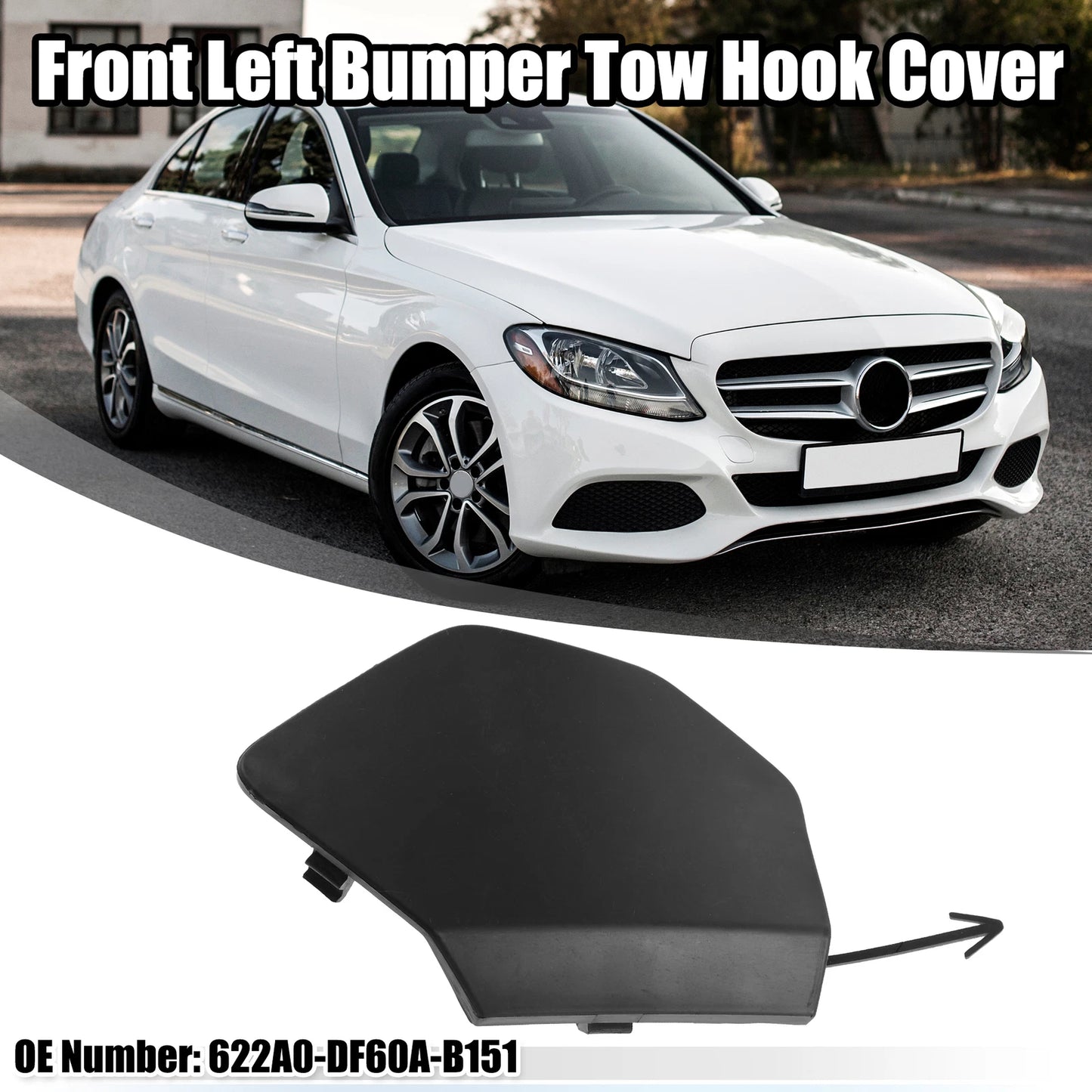 Front Bumper Tow Hook Cover for Nissan Qashqai (2014-2023)