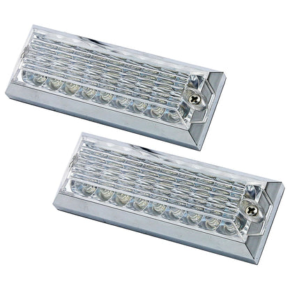 12V White LED Side Marker Turn Signal Lights for Universal