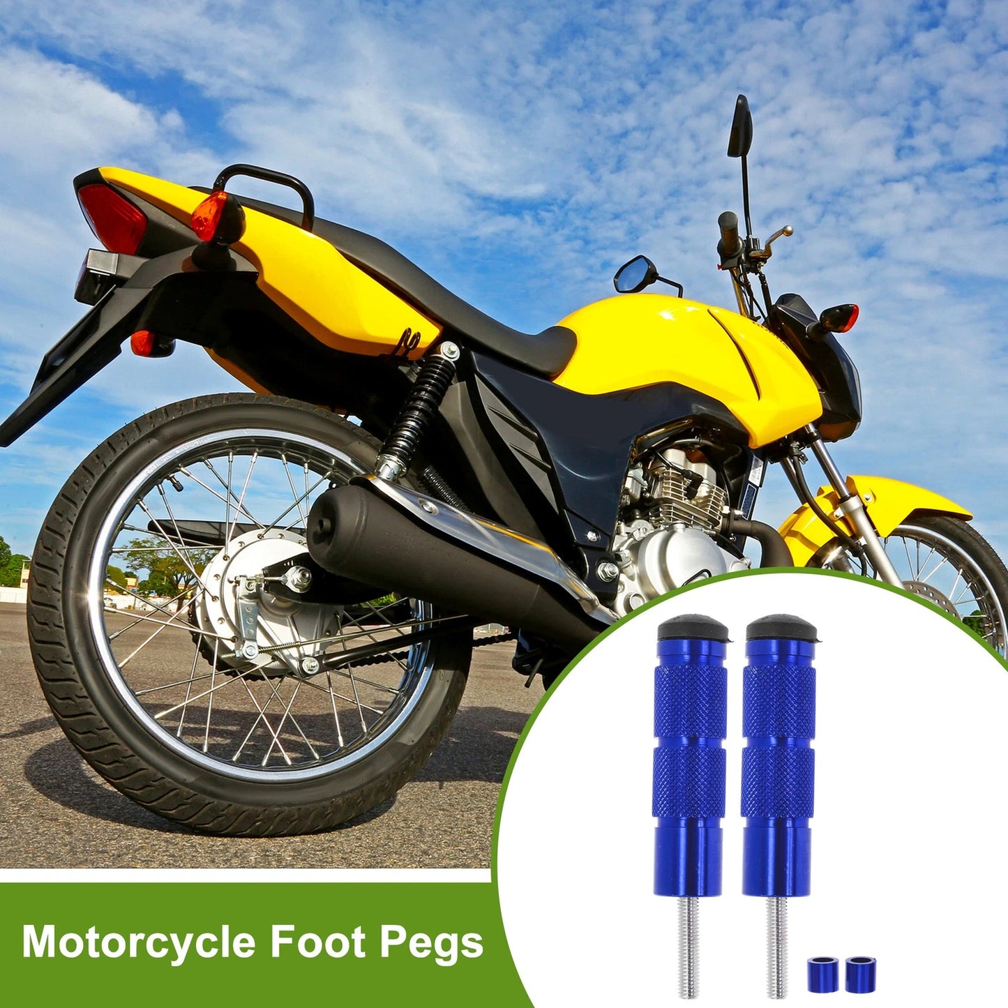 FootPegs / 3.5" / Foot Pedal Blue for Motorcycle