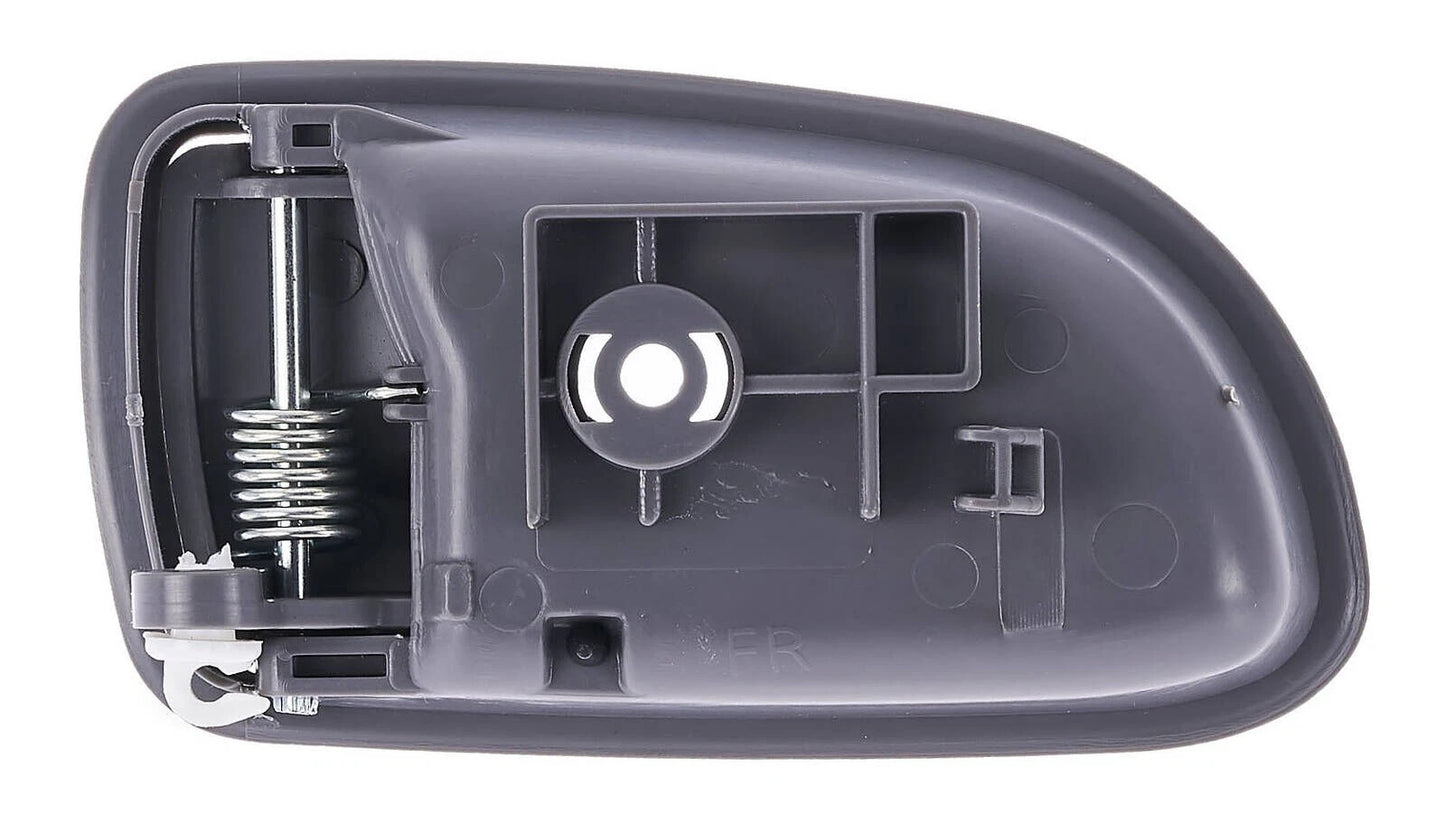 2 x Front LH+RH Textured Grey Inner Door Handle for Kia Rio (2002–2005)