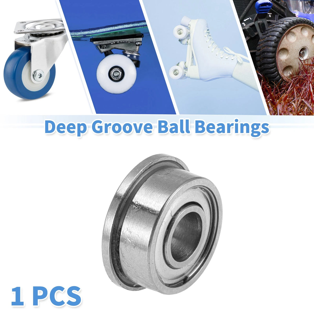 Deep Groove Ball Bearings 3x8x3.5mm 1 Pc for Scooter Skateboard Wheel