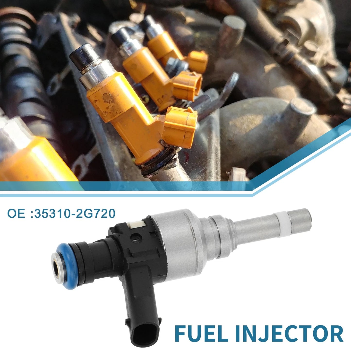 Fuel Injector for Hyundai Santa Fe Sport 2.0T 2013-2016 Black 1 x Unit