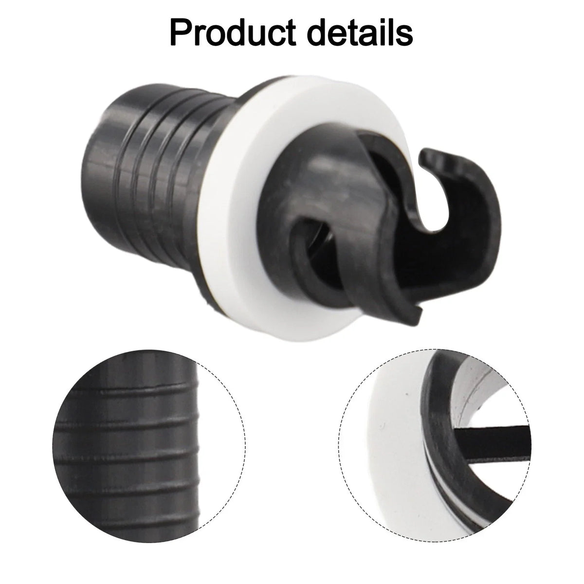 Kayak Pump Valve Adapter for Inflatable Boat Valves Hose Connection