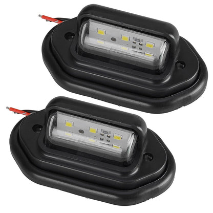 Universal 6 LED License Plate Lights 12V for Truck SUV Trailer