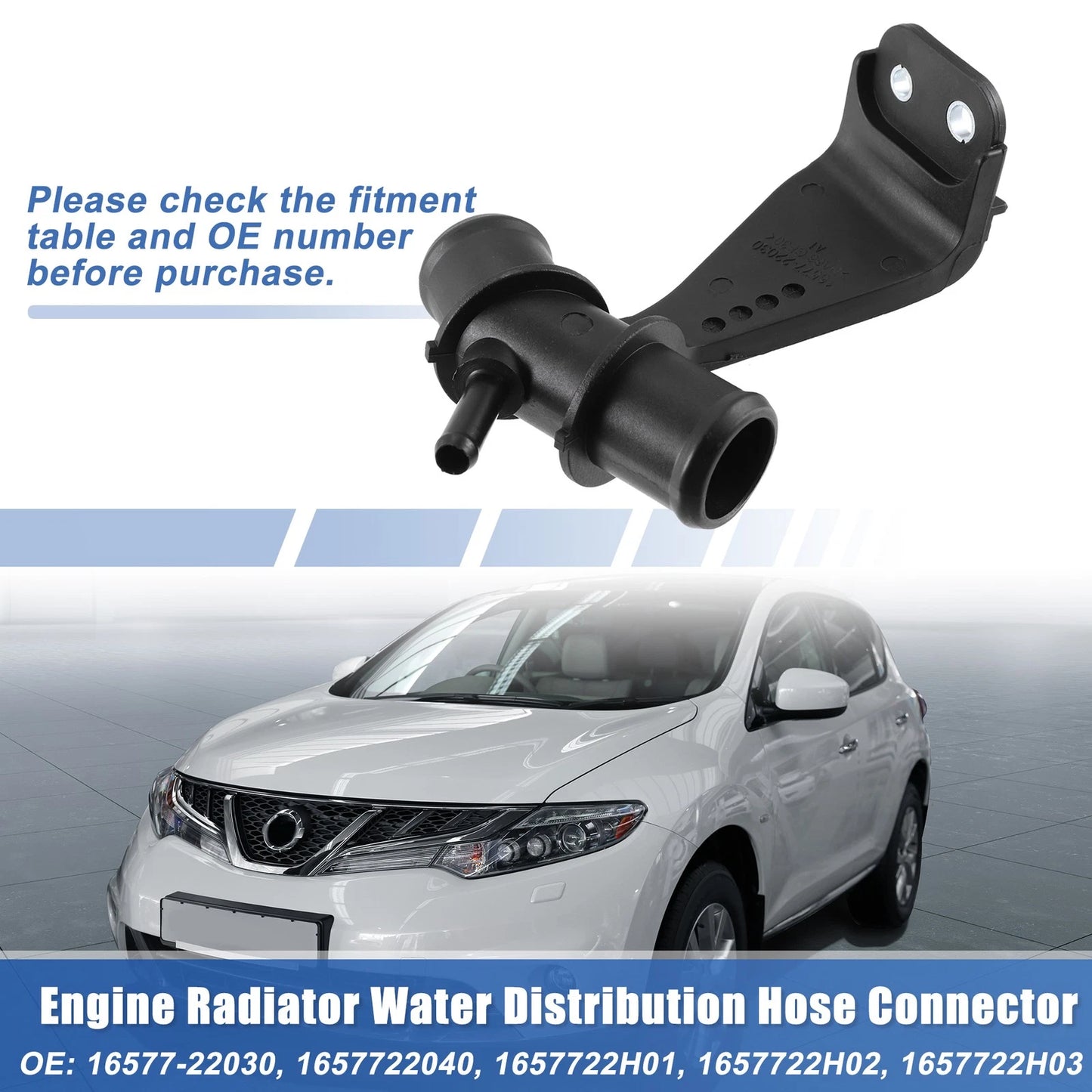 Outlet Cooling Coolant Connector for Toyota Corolla 1.8L A/T BASE