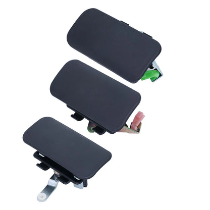 Set of 3 Door Handles Outer Black for Ford Transit (2000-2003)