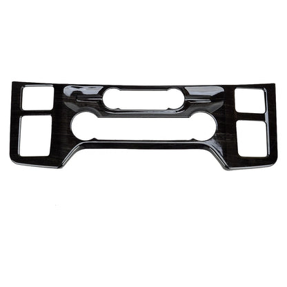 Black Wood Grain AC Control Panel Trim Cover for Ford F-150 (2015-2023)