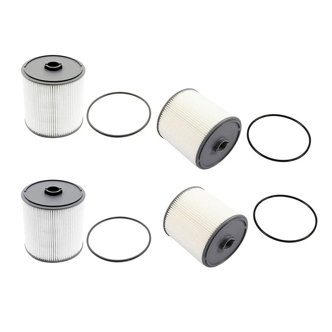 4 x Diesel Fuel Filter Water Separator for Dodge Ram, Jeep Wrangler (2018-2023)
