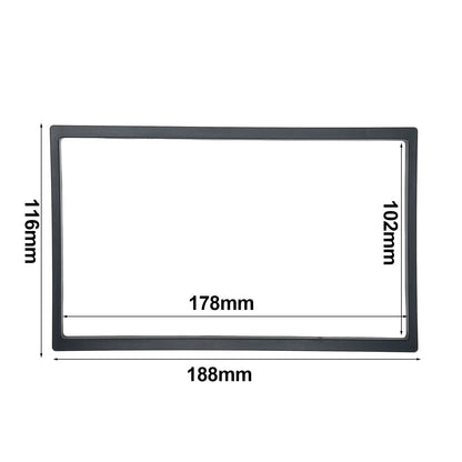 Radio Panel Surround / 2DIN / ABS Plastic Black Ultra-thin  (YYYY–YYYY)