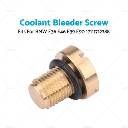 Brass Vent Screw Radiator Coolant for BMW E36 E46 E39 E90 (1992-2013)