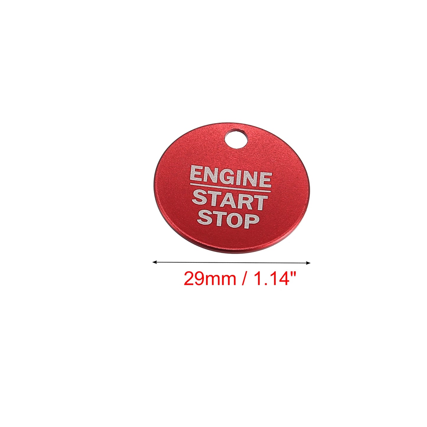 Engine Start Stop Button Cover Trim Sticker for Ford F-150 (2016-2021) Red