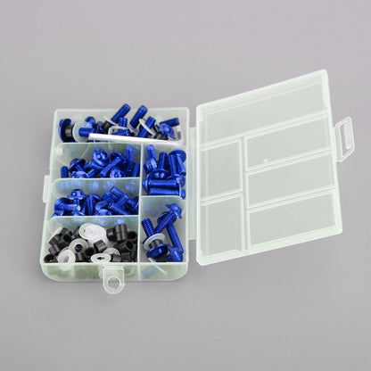 158 Piece Blue Aluminium Fairing Screw Trim Bolts Set for F2