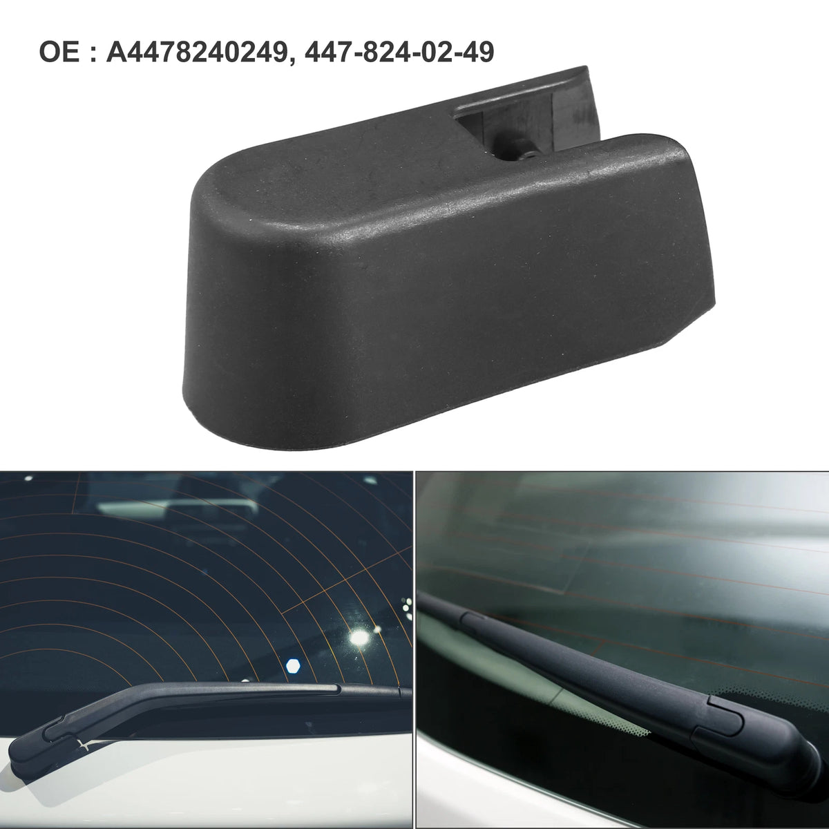 Rear Windshield Wiper Arm Nut Cover for Mercedes-Benz Metris (2016-2020)