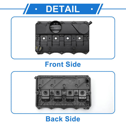 Front Engine Valve Cover & Gasket for Peugeot Boxer (2006-2011) 1 Set