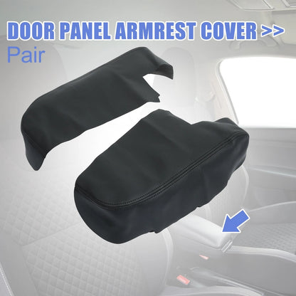 Front Door Armrest Cover Pads  for Honda Ridgeline (2006-2014) Black