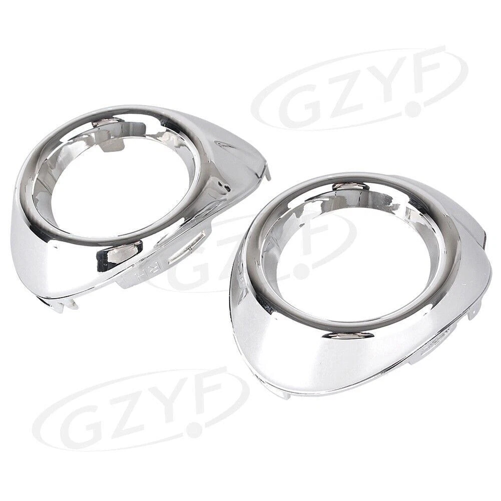2 x Front Fog Light Covers for Ford Focus (2012-2013) Chrome Trim Bezels