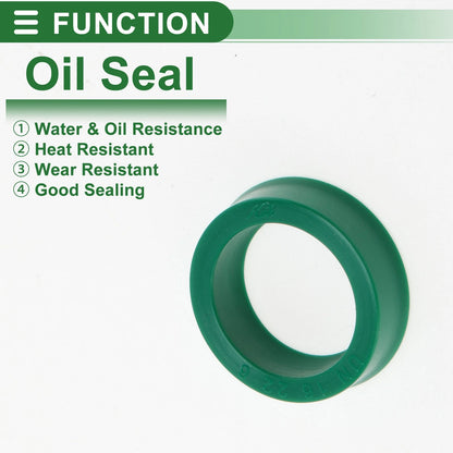 Oil Seal 5 Pcs 16x22x6mm Rotary Shaft Seal TPU High Pressure Green for Vehicle