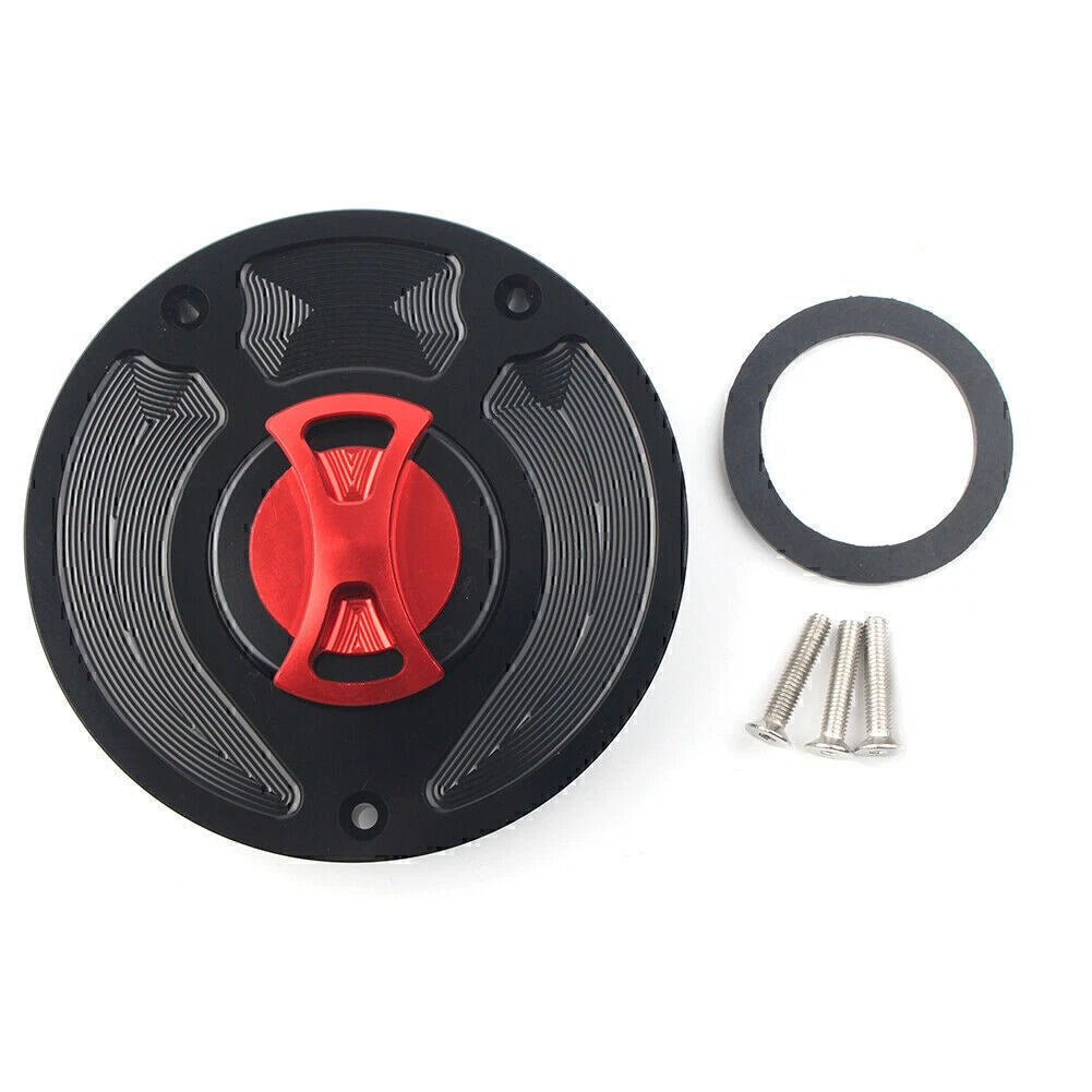 Keyless Red Gas Fuel Tank Cap Cover for Honda CBR1000RR Fireblade (2004-2023)