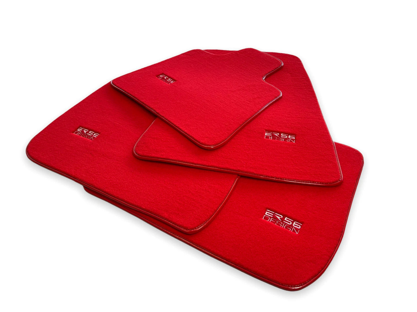 Premium Red Floor Mats for Rolls Royce Shadow (1965-1977)