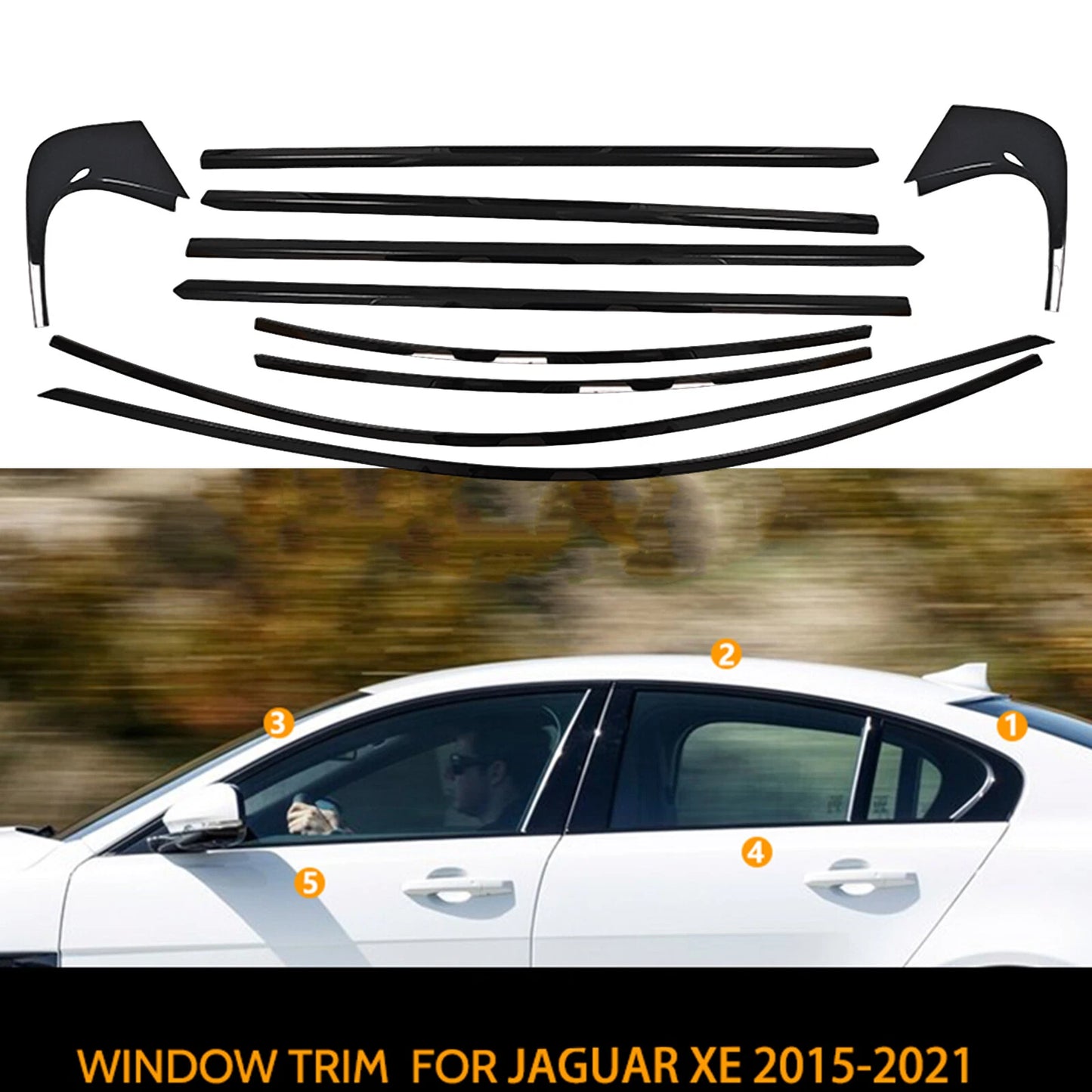 Window Seal Trim for Jaguar XW (2015-2021)