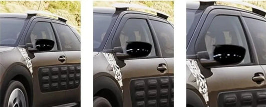 2 Piece Gloss Black Side View Mirror Covers for Citroen Cactus (2014-2017)